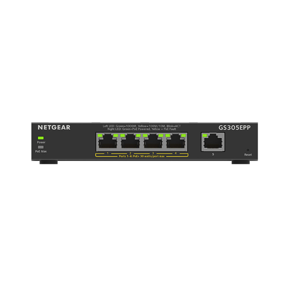 Netgear GS305EPP 5-Port PoE+ Gigabit Ethernet Managed Desktop Switch