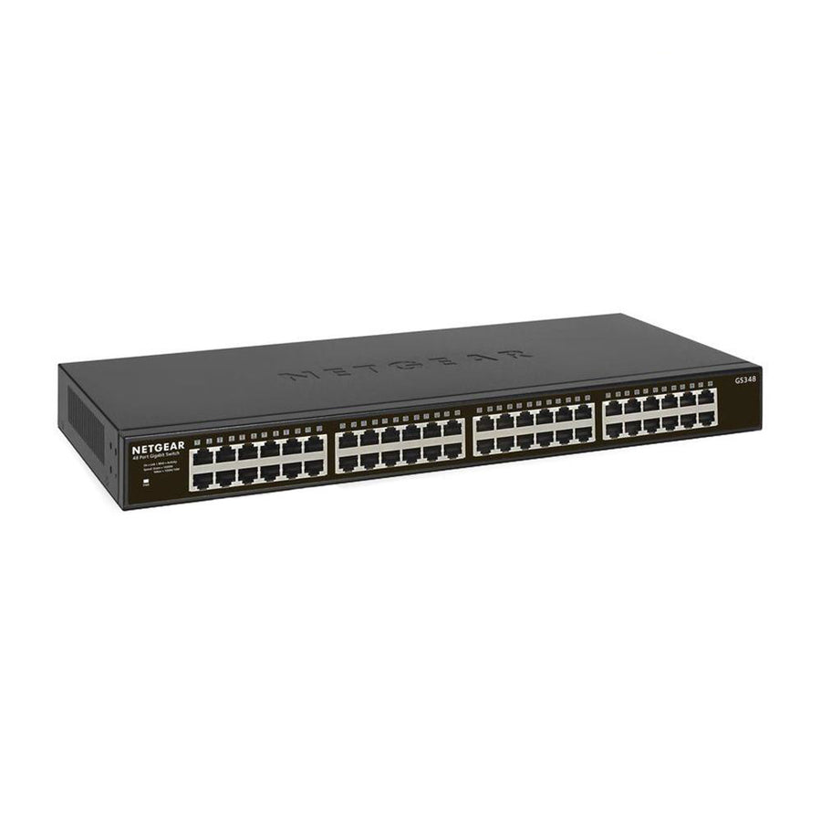 Netgear GS348 48-Port Gigabit Ethernet Unmanaged Rackmount Switch 