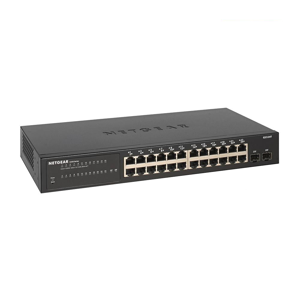 Netgear GS324T 26-Port Gigabit Ethernet Managed Pro Rackmount Switch