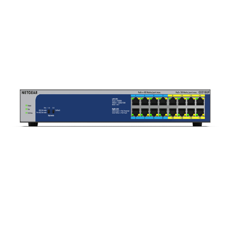 NETGEAR GS516UP 16-Port Ultra60 PoE++ Gigabit Ethernet