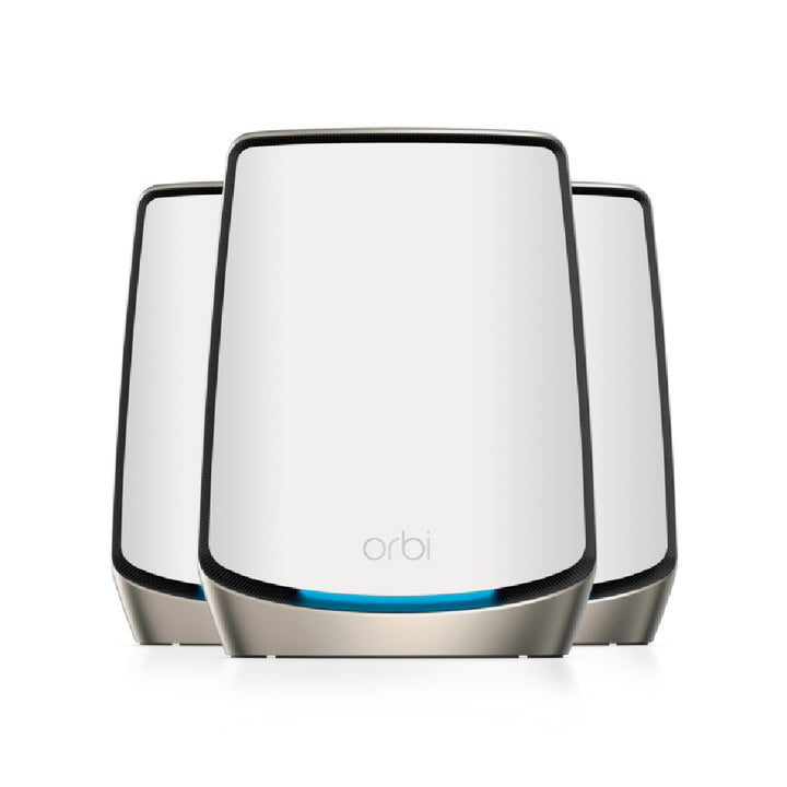 Orbi 860 Tri-Band WiFi 6 Mesh System - AX6000 6Gbps - 3-Pack - White (RBK863S)