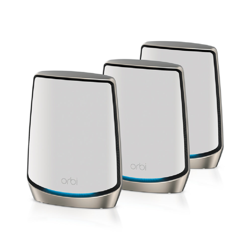 Orbi 860 Tri-Band WiFi 6 Mesh System - AX6000 6Gbps - 3-Pack - White (RBK863S)