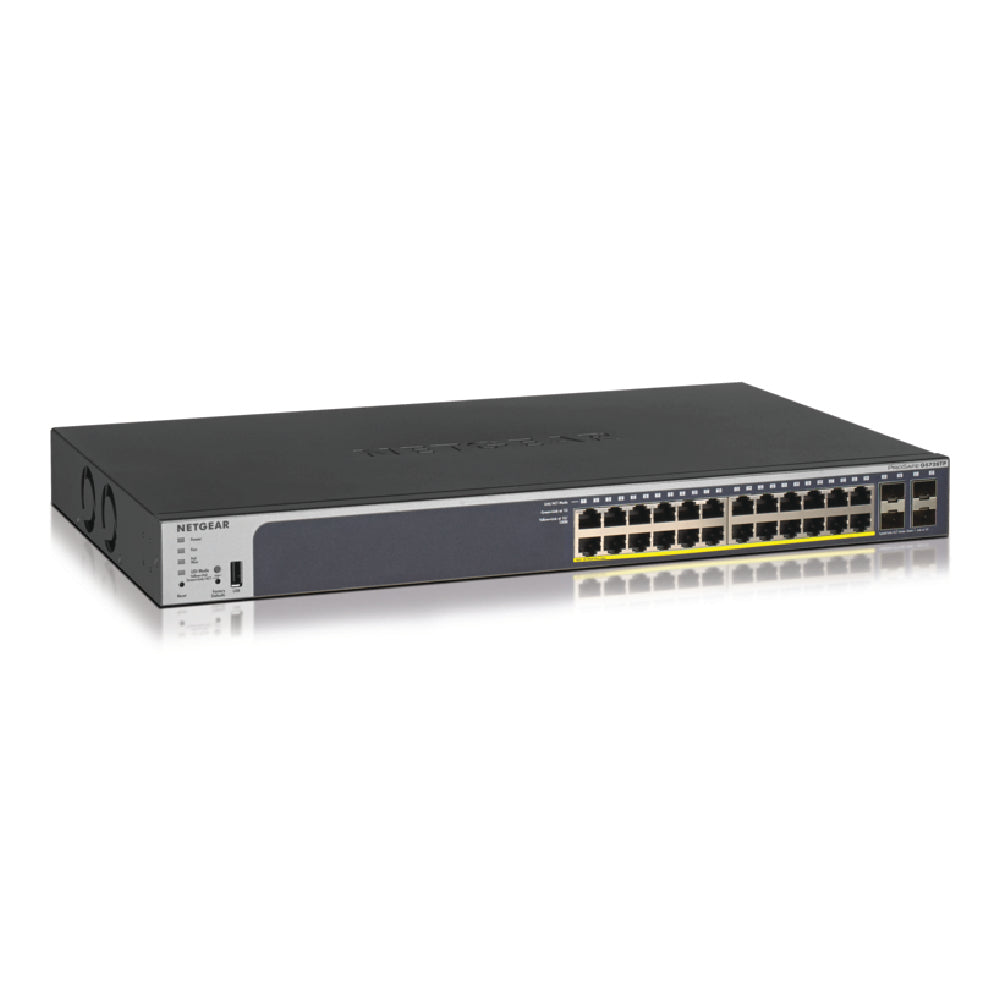 NETGEAR GS728TPv2 24-Port Gigabit Ethernet PoE+ Stackable Smart Switch