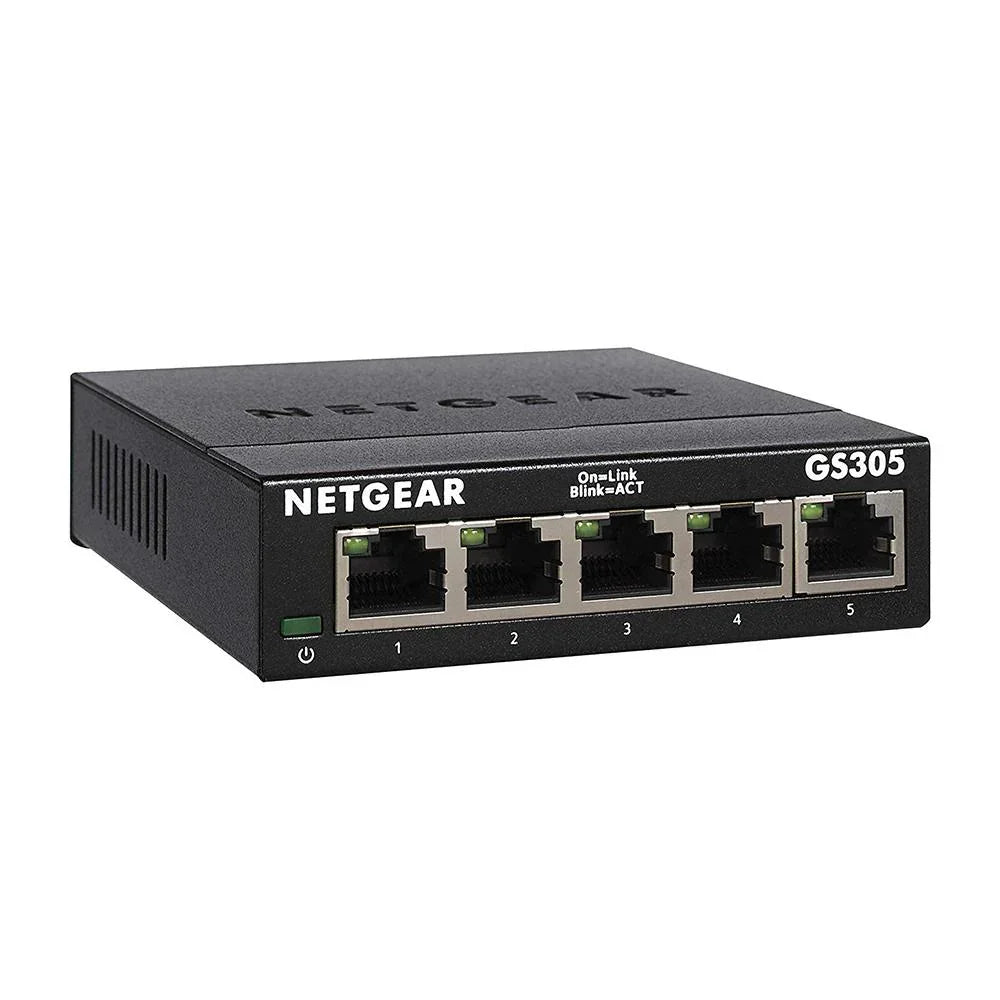 Netgear GS305 5-Port Gigabit Ethernet Unmanaged Desktop Switch