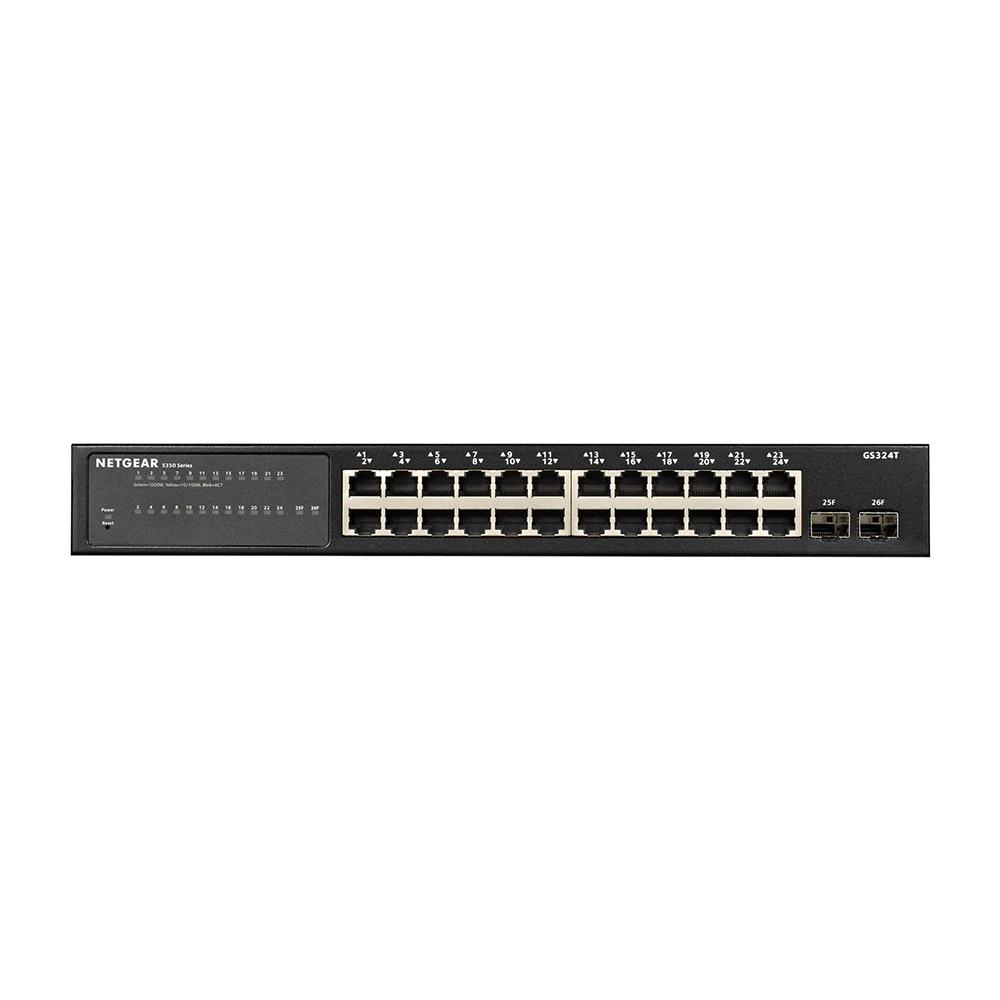Netgear GS324T 26-Port Gigabit Ethernet Managed Pro Rackmount Switch