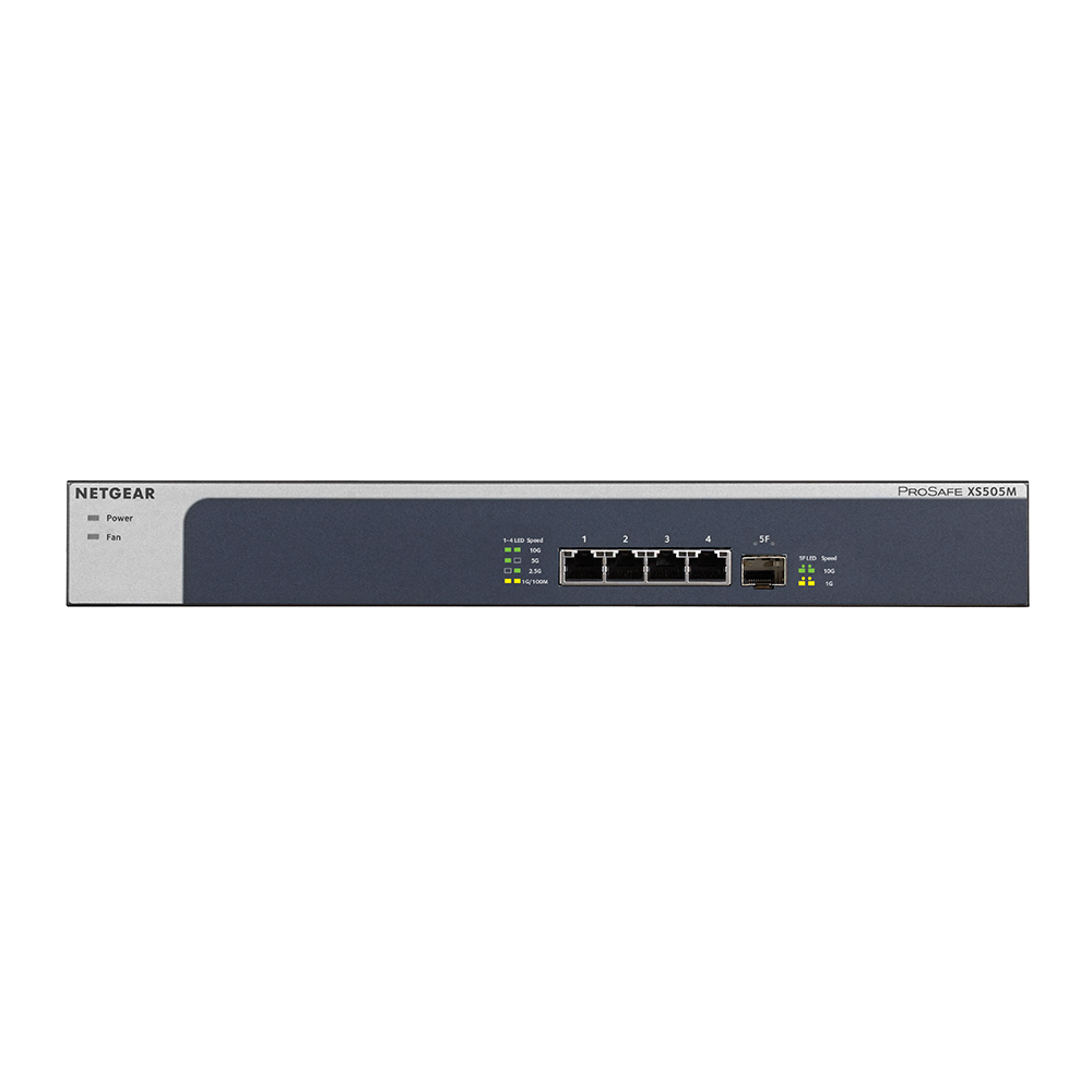 Netgear XS505M 5-Port Multi-Gigabit/10G Ethernet Unmanaged Desktop Switch