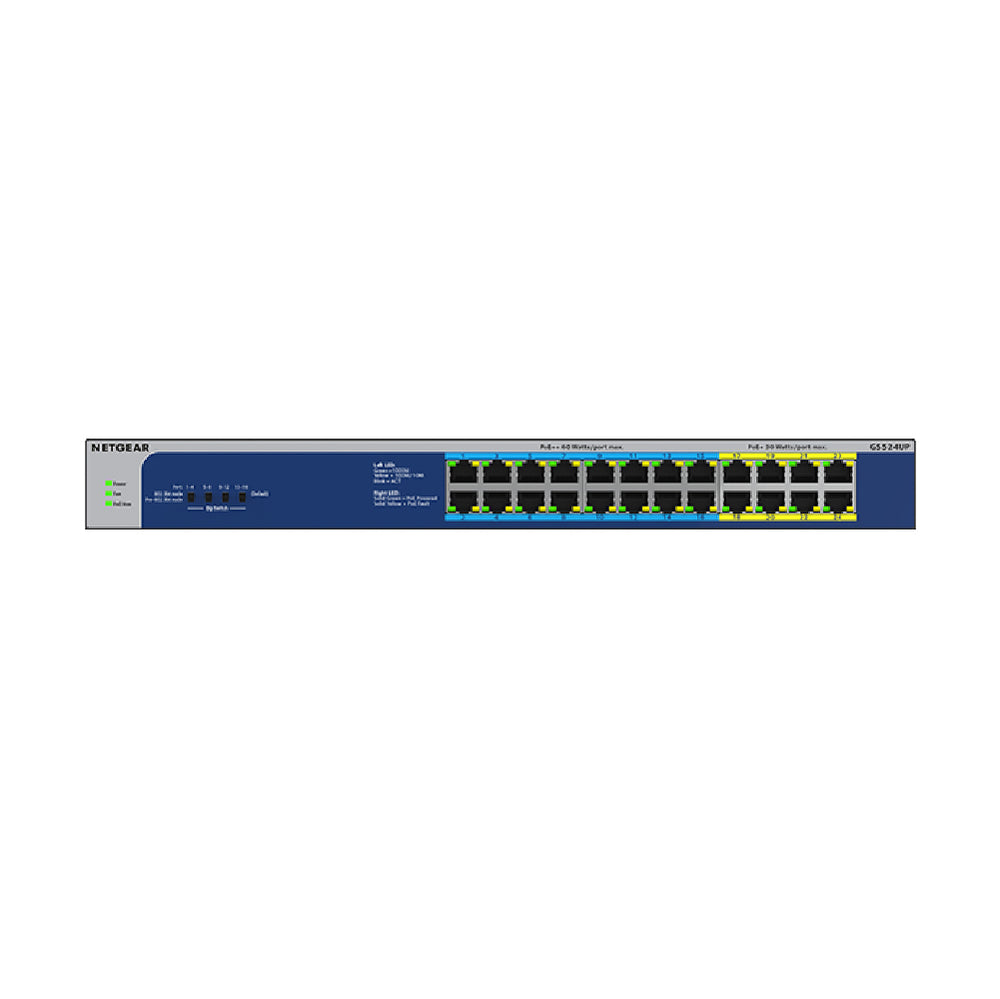 Netgear GS524UP 24-Port PoE+/PoE++ Gigabit Ethernet Unmanaged Switch
